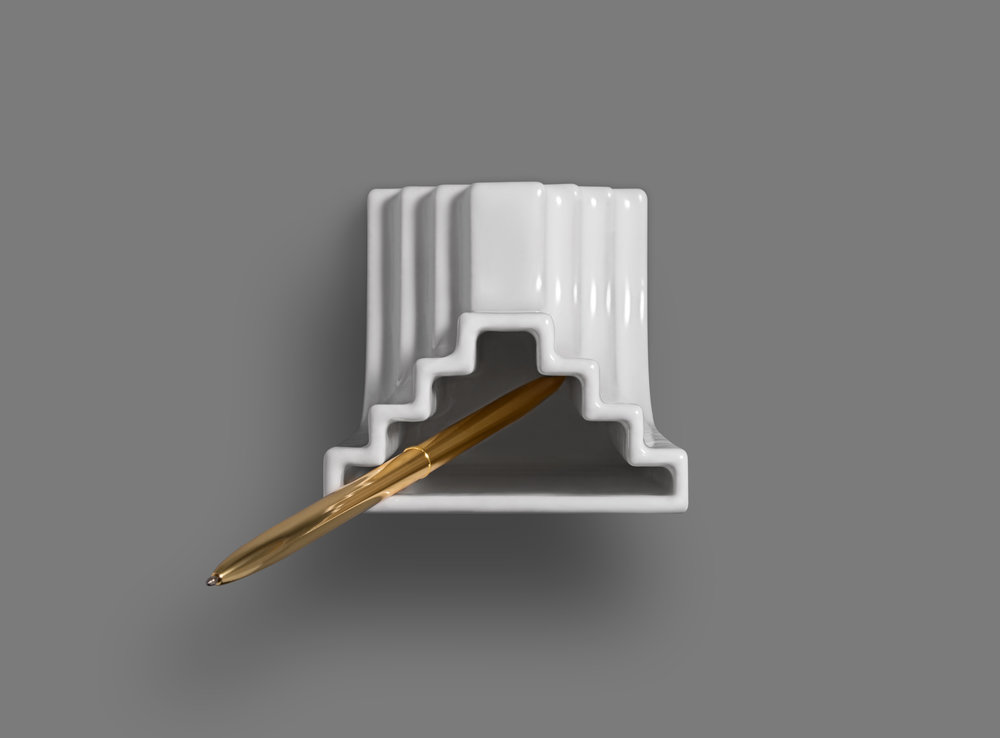 pen container，CARLO BOOKEND，Bookends，Porcelain，3D printing，OTHR，