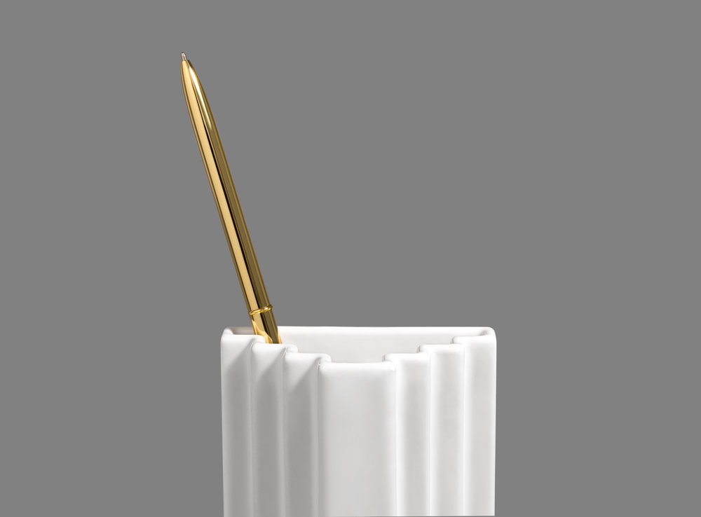 pen container，CARLO BOOKEND，Bookends，Porcelain，3D printing，OTHR，