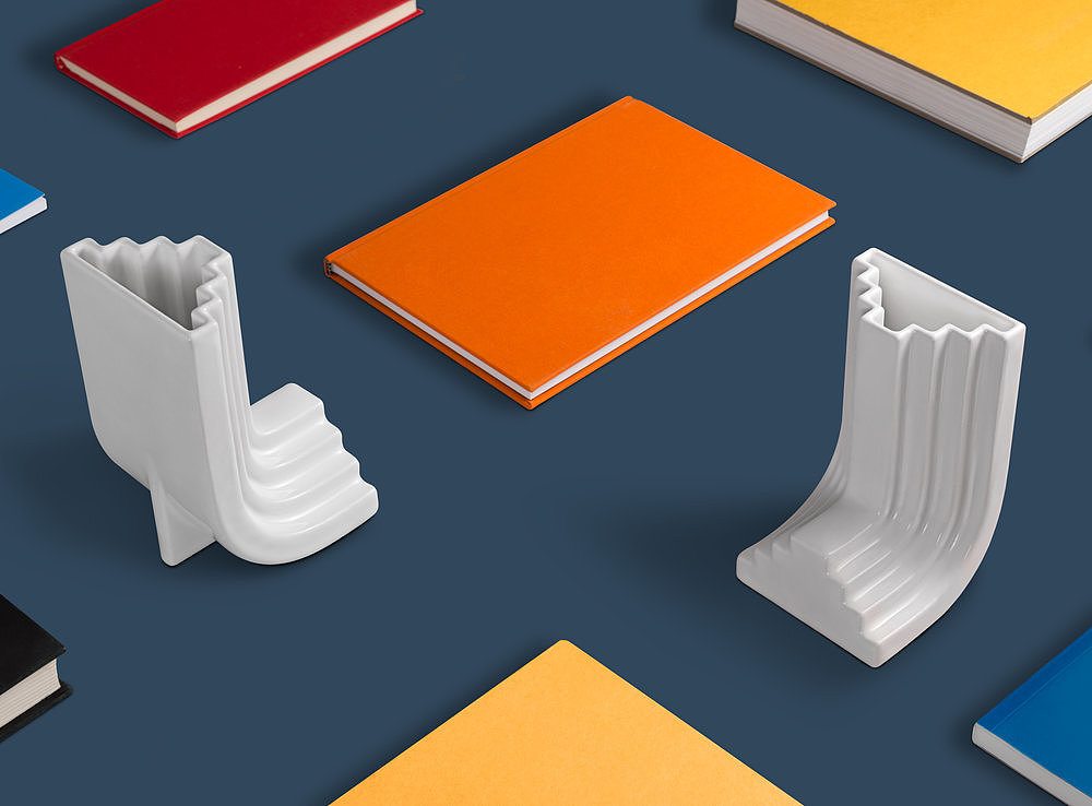 pen container，CARLO BOOKEND，Bookends，Porcelain，3D printing，OTHR，