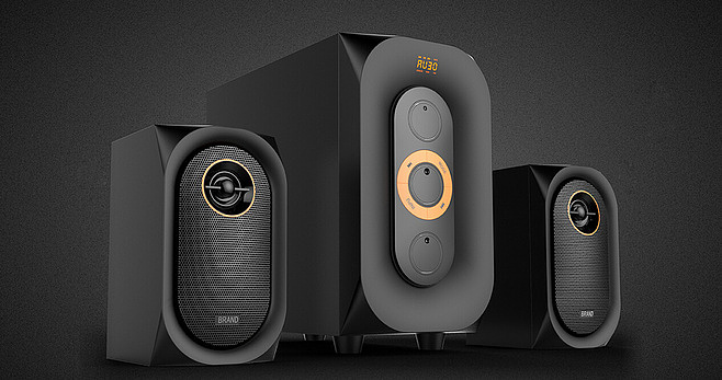 industrial design，Digital，intelligence，three-dimensional，loudspeaker box，