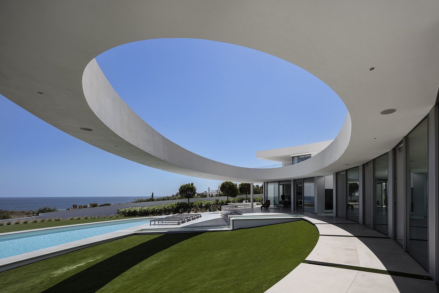 Elliptic House，Mario Martins，ellipse，Building interior，