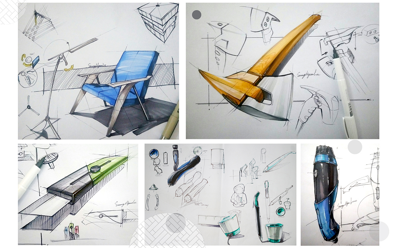 industrial design，Hand drawn，Design，Express quickly，original，sample reels，