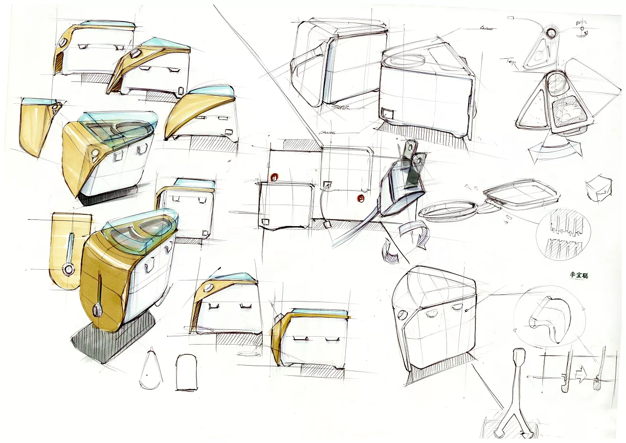 industrial design，Hand drawn，Design，Express quickly，original，sample reels，