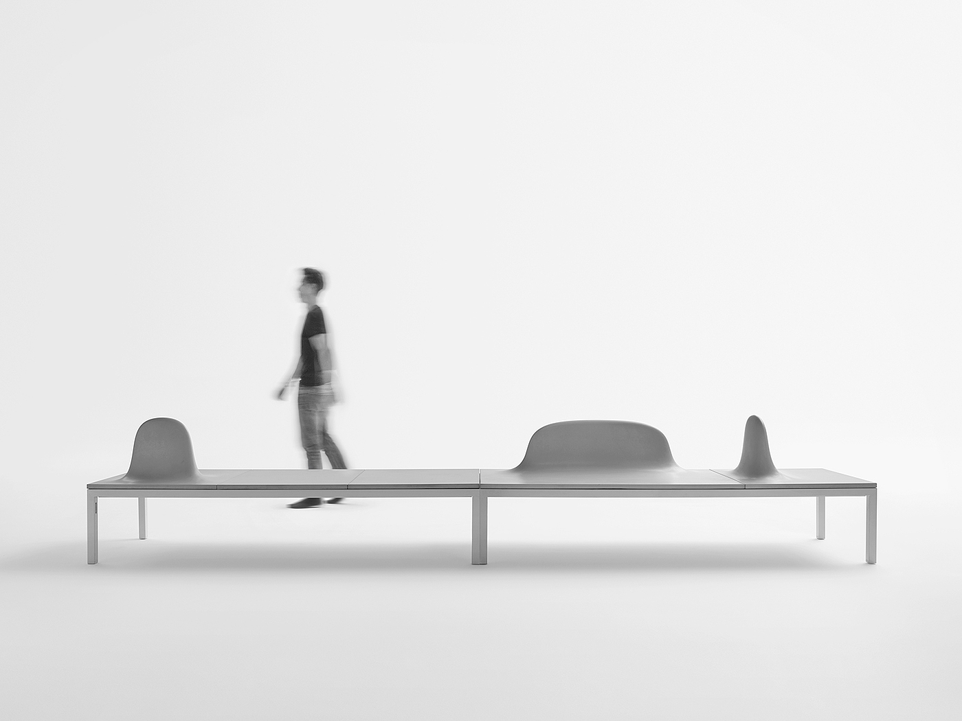 Public seat，concrete，UHPC，Metallic，Large，