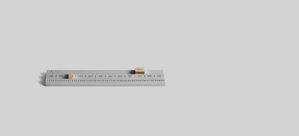 PERPETUUM CAL，bionics，calendar，ruler，3D printing，OTHR，ruler，