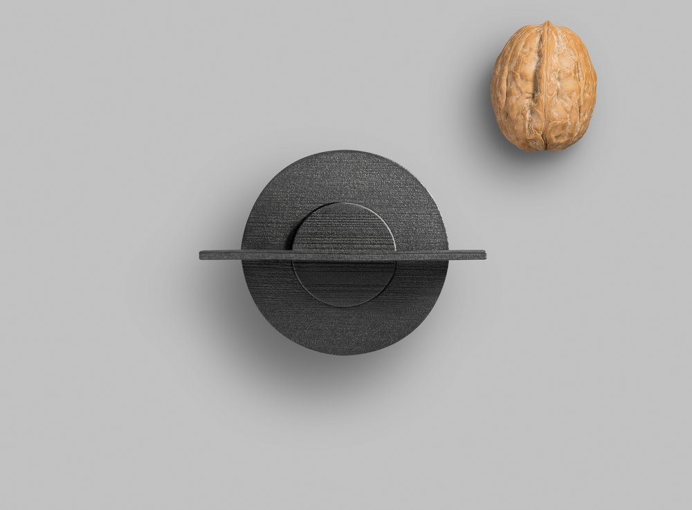 Metal，Walnut clip，Black steel，3D printing，OTHR，