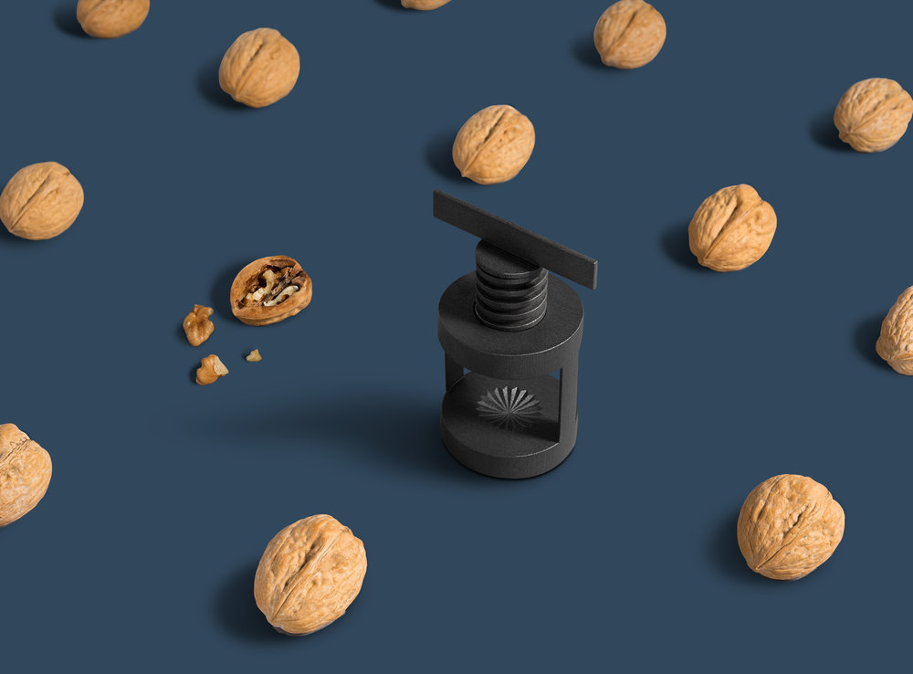 Metal，Walnut clip，Black steel，3D printing，OTHR，