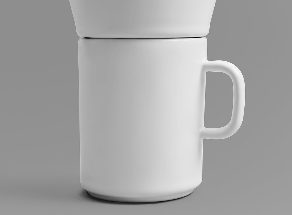 OTHR，3D printing，coffee cup，Porcelain，black and white，industrial design，product design，