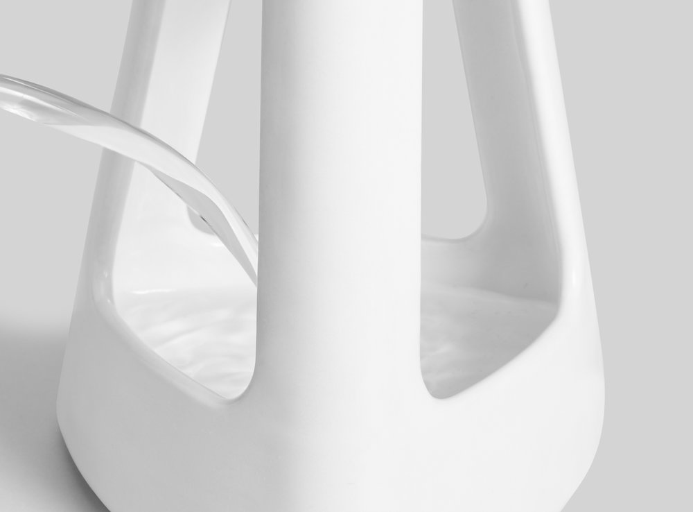 OTHR，3D printing，Porcelain，vase，black and white，