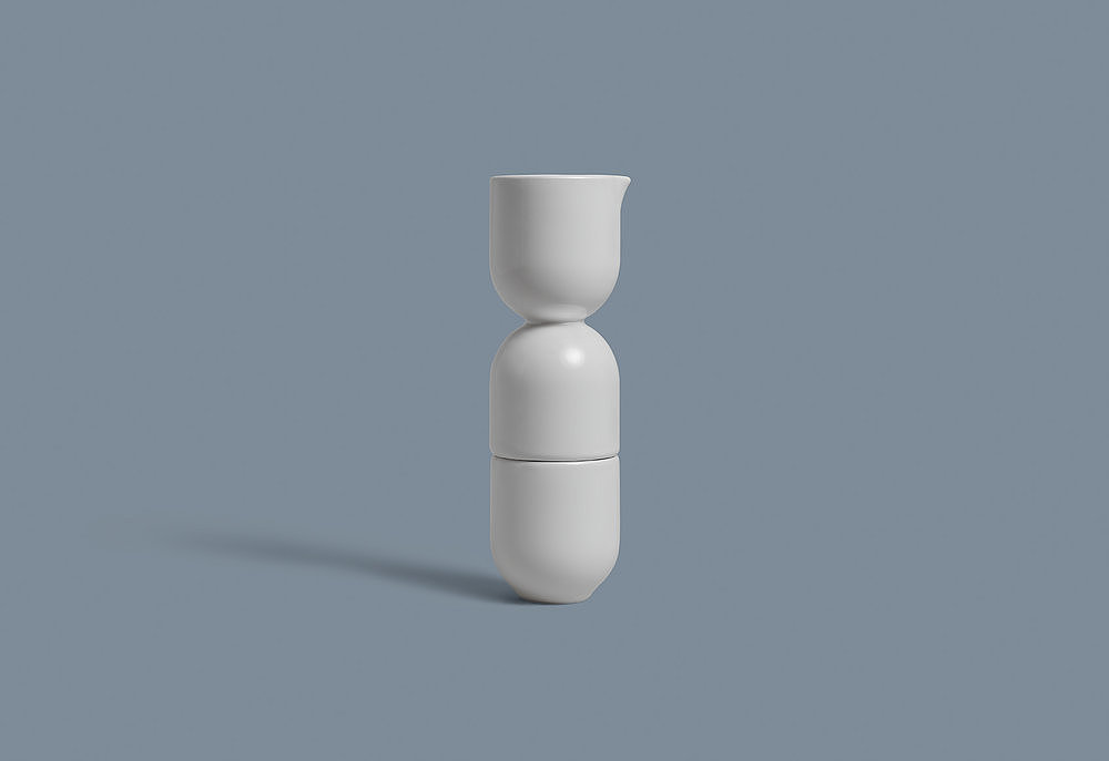 product design，industrial design，white，Water cup，Porcelain，3D printing，OTHR，