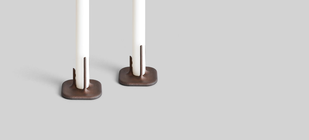 product design，industrial design，Minimalist，Candlestick，bronze ware，3D printing，OTHR，