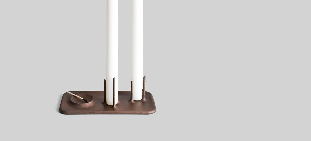 product design，industrial design，Minimalist，Candlestick，bronze ware，3D printing，OTHR，