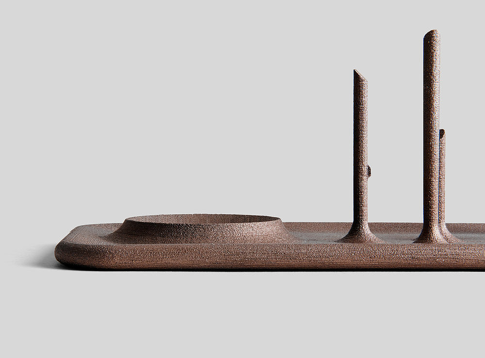 product design，industrial design，Minimalist，Candlestick，bronze ware，3D printing，OTHR，