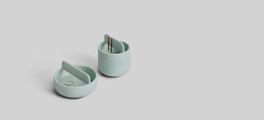 Minimalist，Art，Cyan，black，white，Porcelain，3D printing，OTHR，