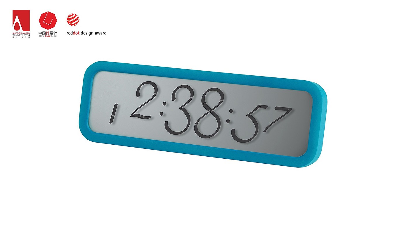 Red dot award，SCRIPT ALARM，LEXON，Clock，lcd，