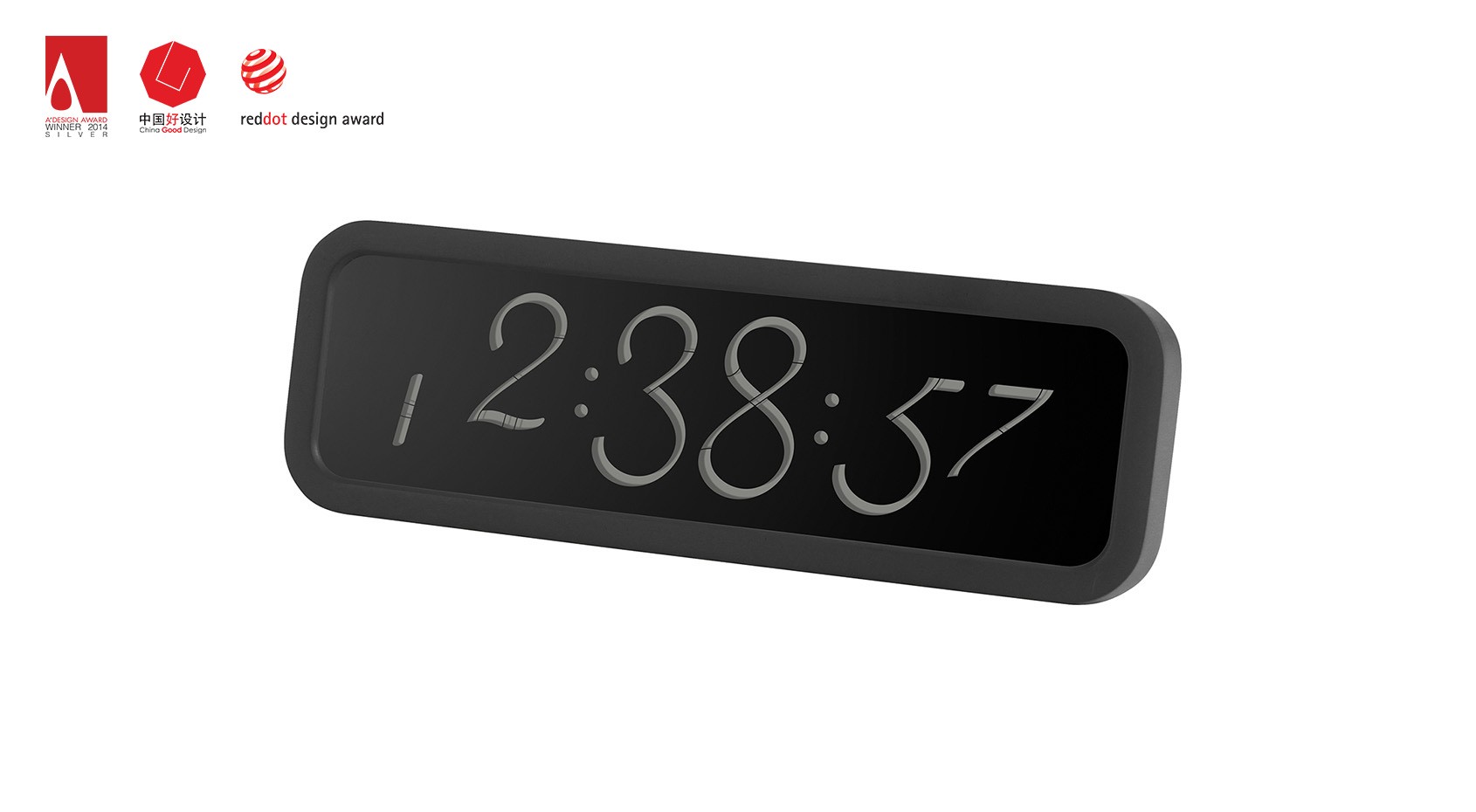 Red dot award，SCRIPT ALARM，LEXON，Clock，lcd，