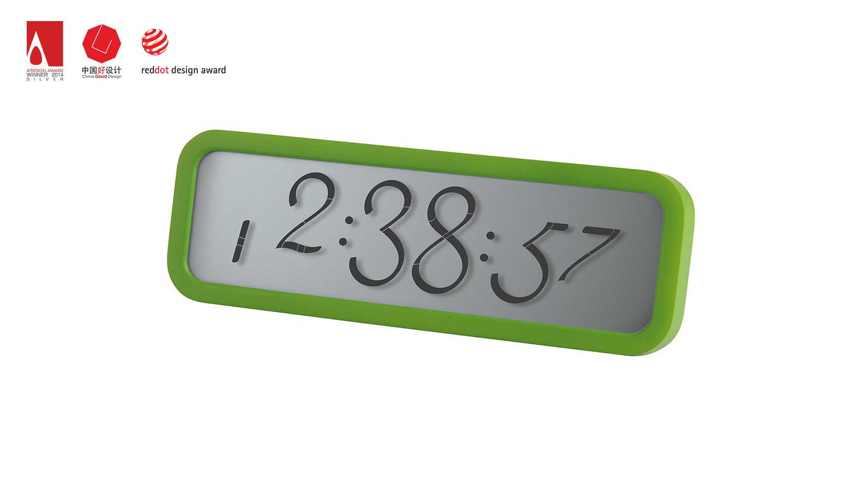 Red dot award，SCRIPT ALARM，LEXON，Clock，lcd，