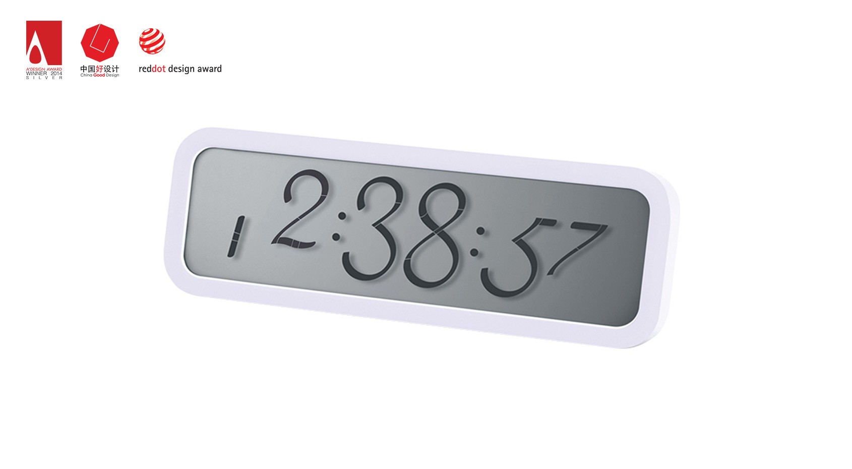 Red dot award，SCRIPT ALARM，LEXON，Clock，lcd，