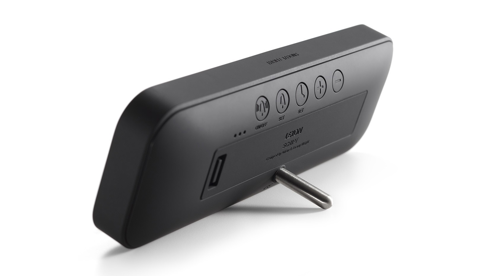 Red dot award，SCRIPT ALARM，LEXON，Clock，lcd，