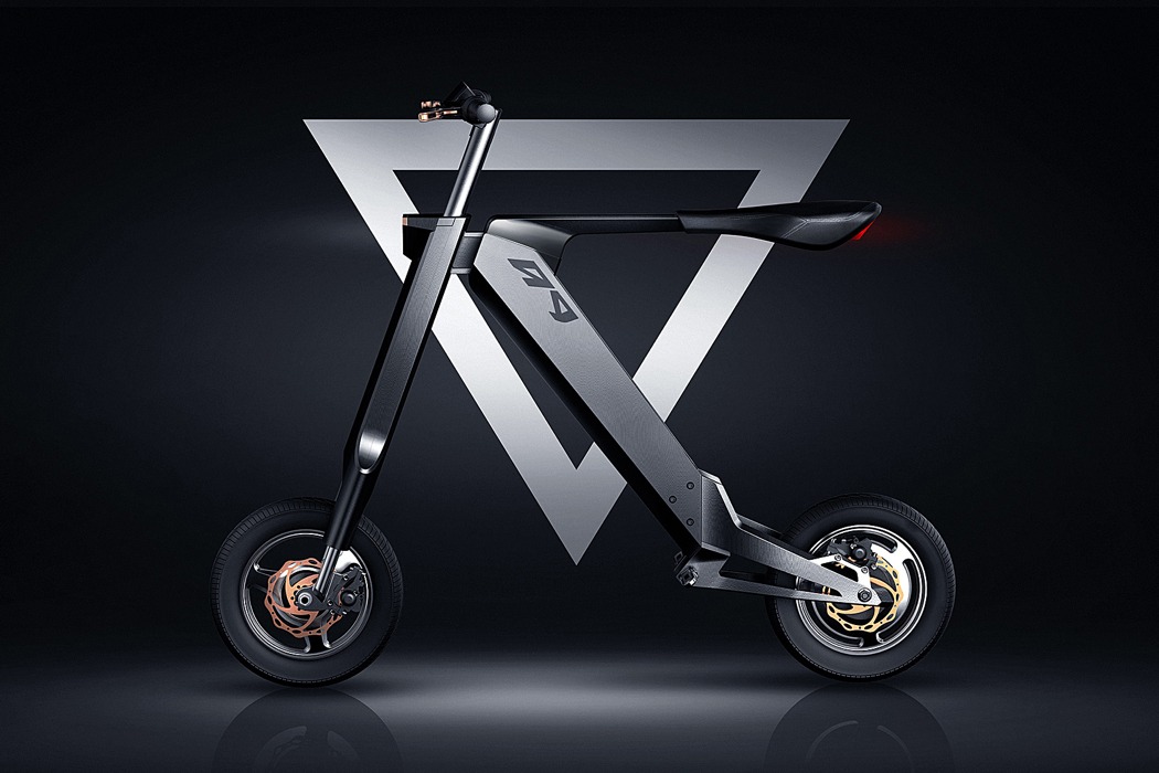 Ronsben Huen，black，traffic，AK-1，Folding electric vehicle，