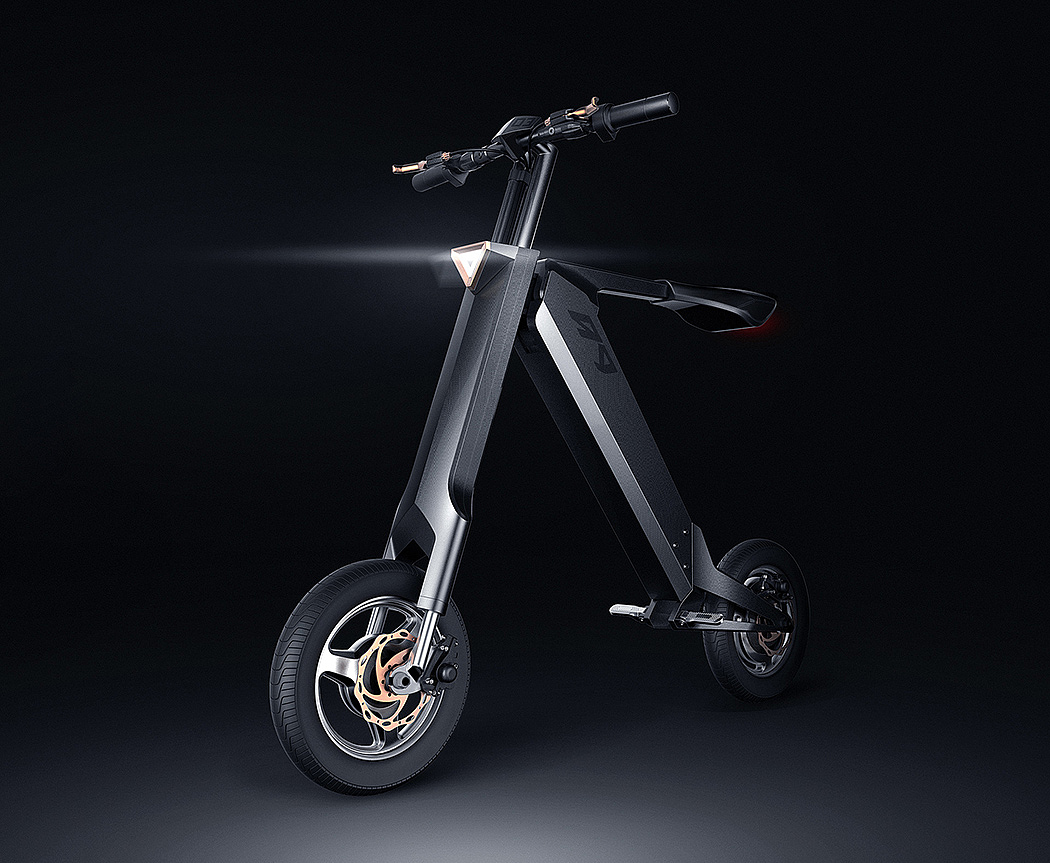 Ronsben Huen，black，traffic，AK-1，Folding electric vehicle，