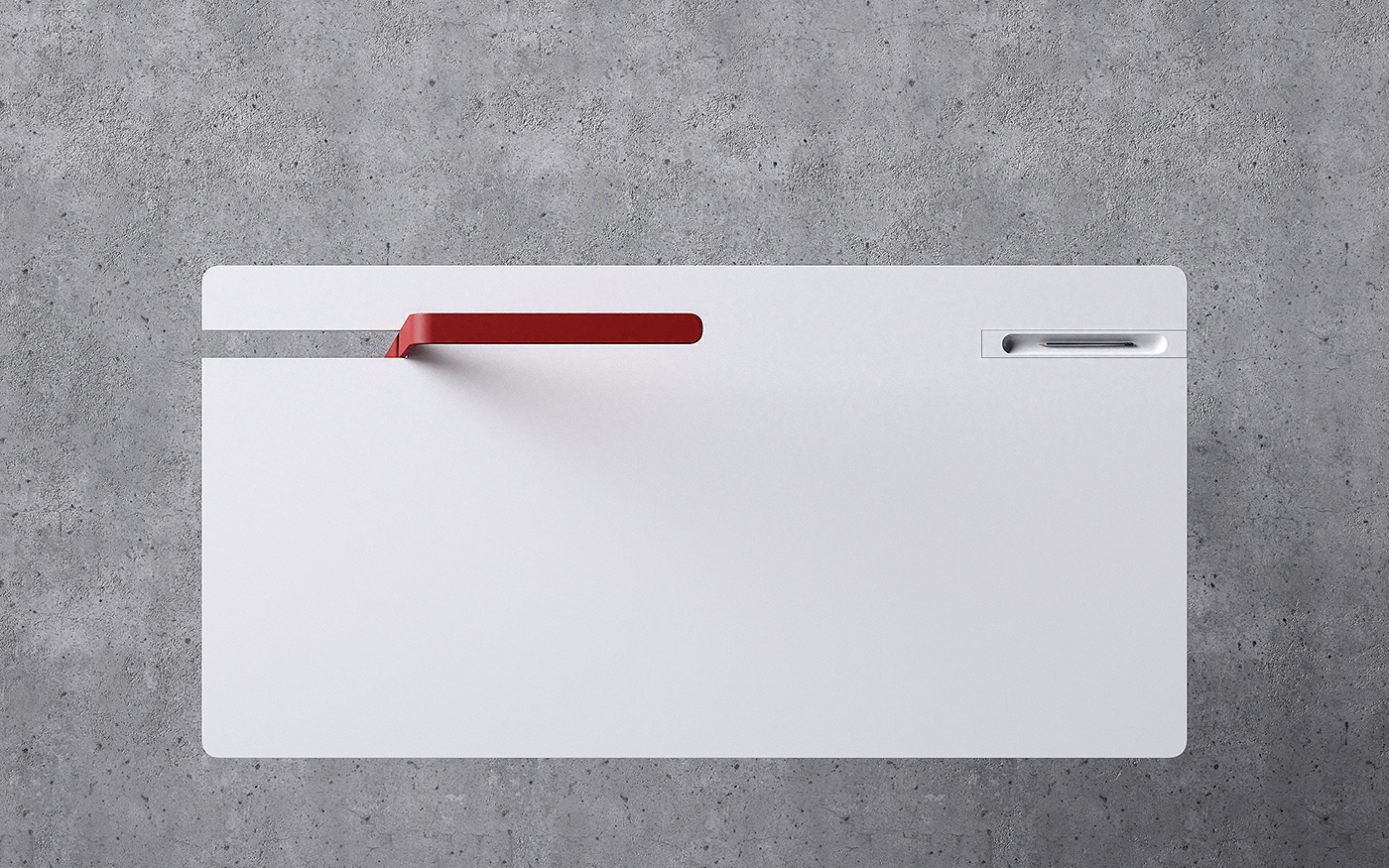 white，simple，Table，Flamingo desk，Andrey Mohila，