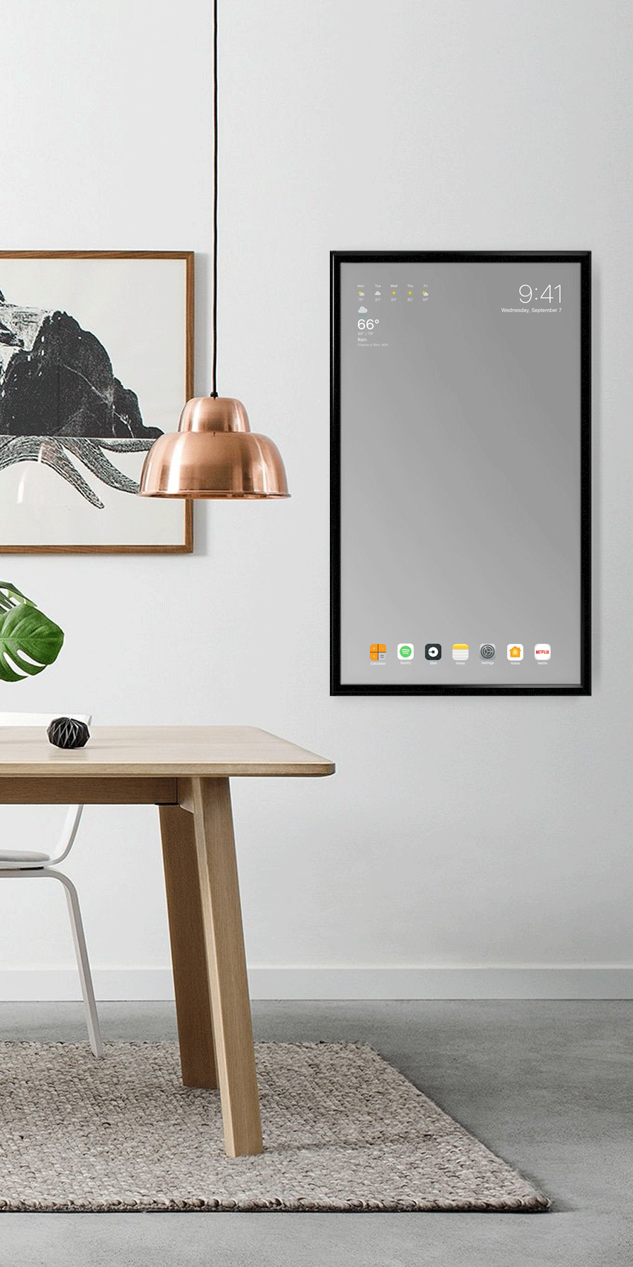苹果，Rafael Dymek，Apple Mirror，镜子，智能，触摸屏，