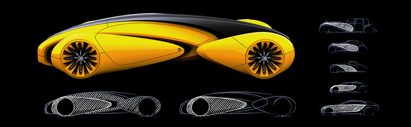 Bugatti Cheval，Art，technology，Automobile design，