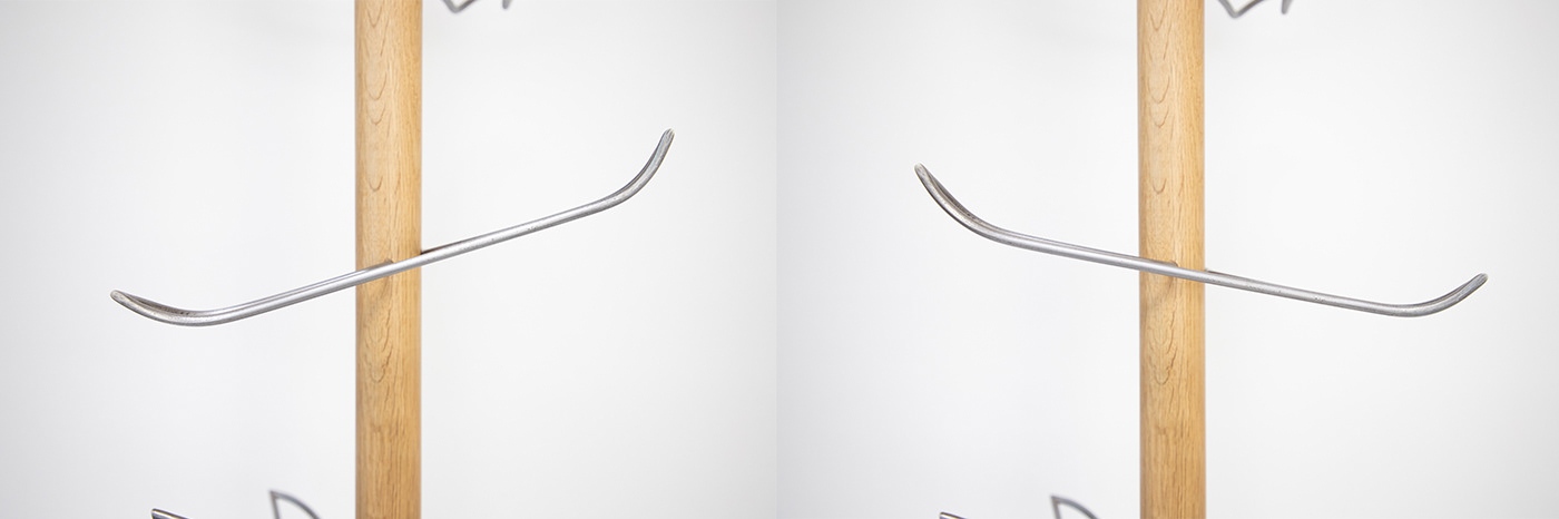 WOMAN HANGS，coat hanger，Handmade，Wooden column，Metal，