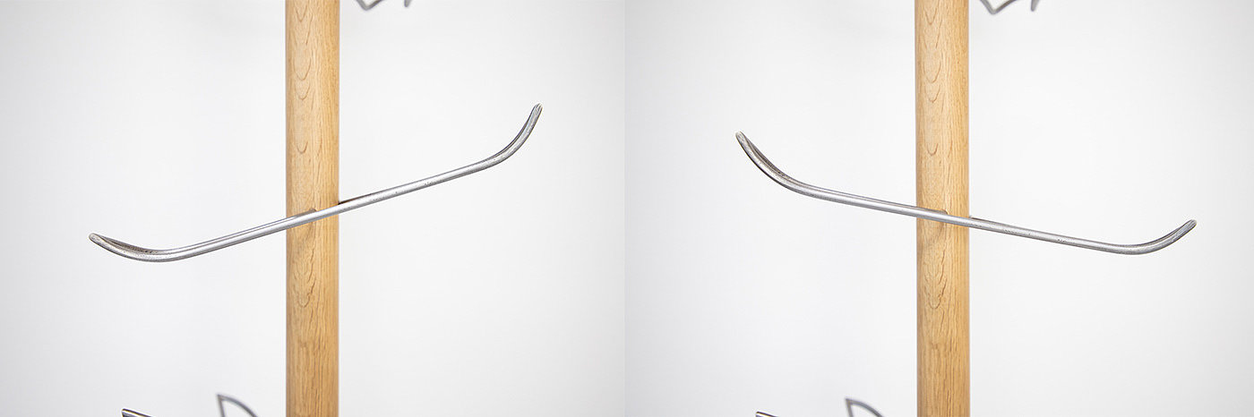 WOMAN HANGS，coat hanger，Handmade，Wooden column，Metal，