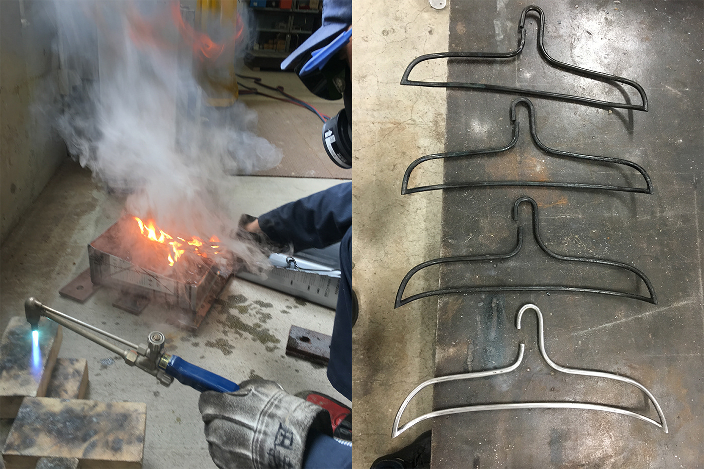 WOMAN HANGS，coat hanger，Handmade，Wooden column，Metal，