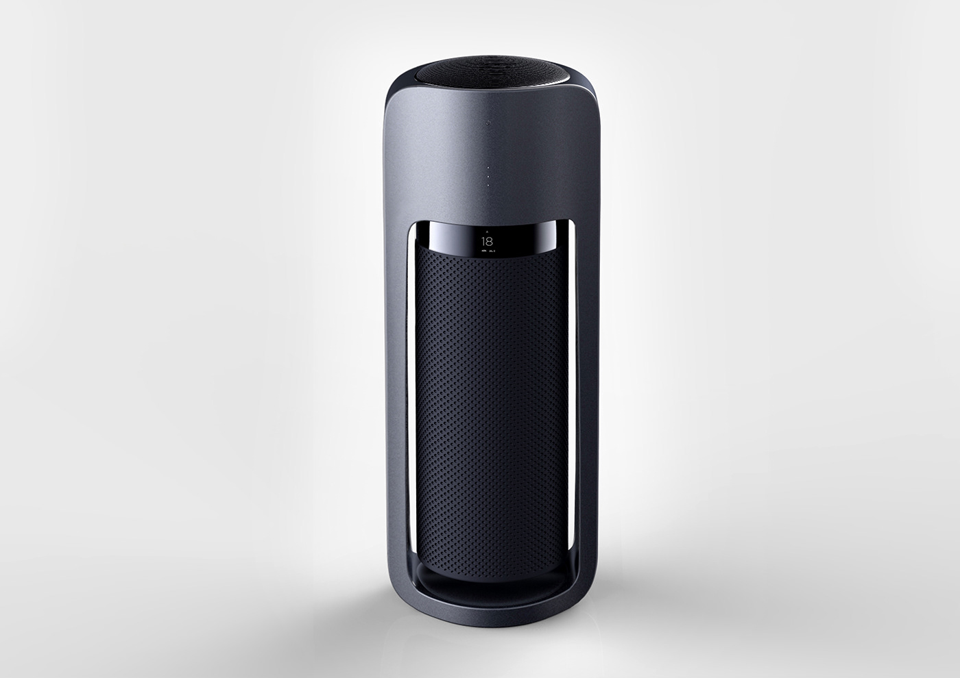 fashion，black，air cleaner，intelligence，Air Purifier，