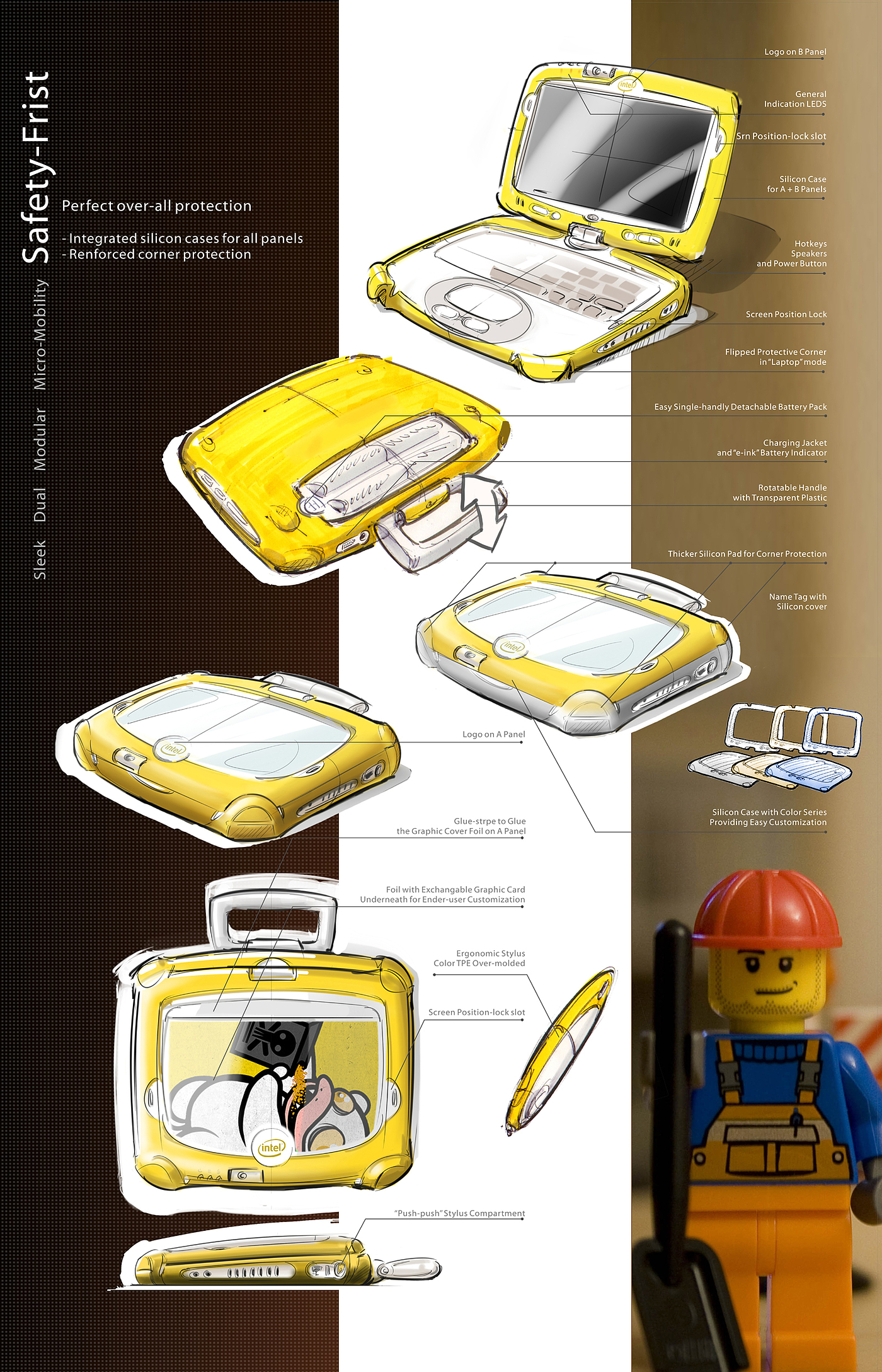 Notebook computer，Portable computer，