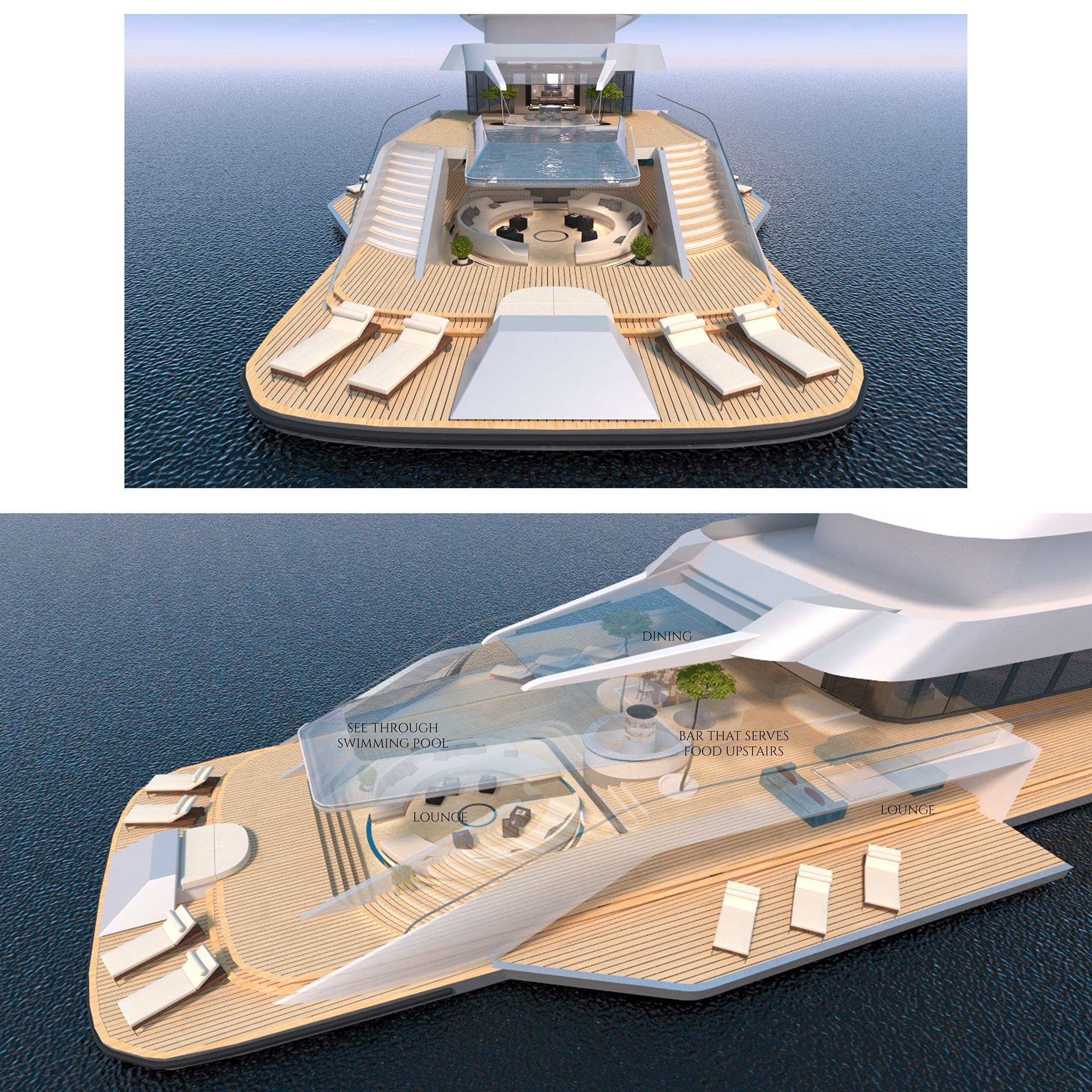 PARADISO，Luxury yacht ，product design，a ship，