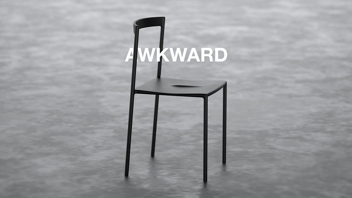 furniture design ，chair，AWKWARD，