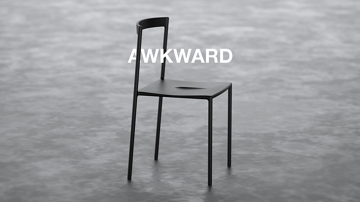 家具设计，椅子，AWKWARD，