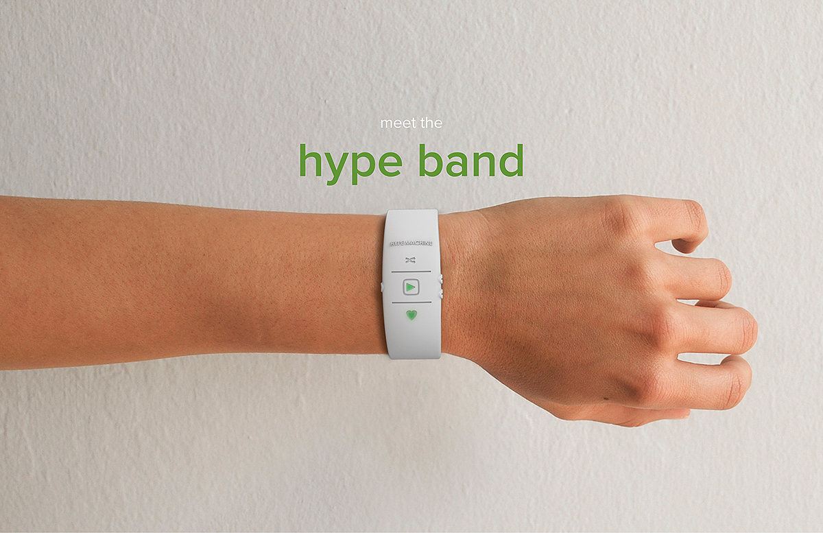 Intelligent products，Hype Machine，Hype Band，Corey cook，Music Bracelet，