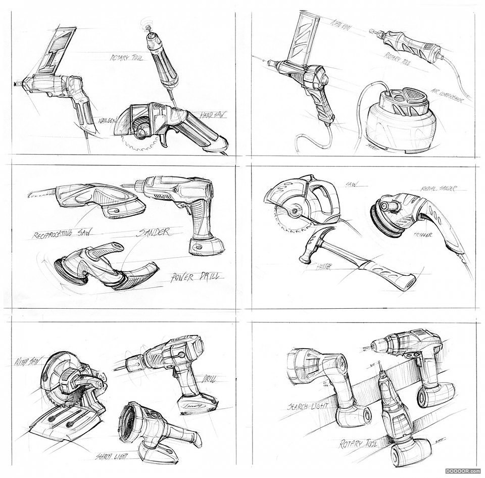 Product drawing，Hand drawn，sketch，Detailed steps，concise，