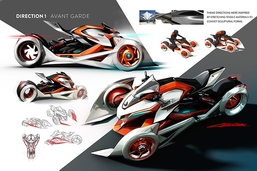 Spyder，摩托车设计，机车，