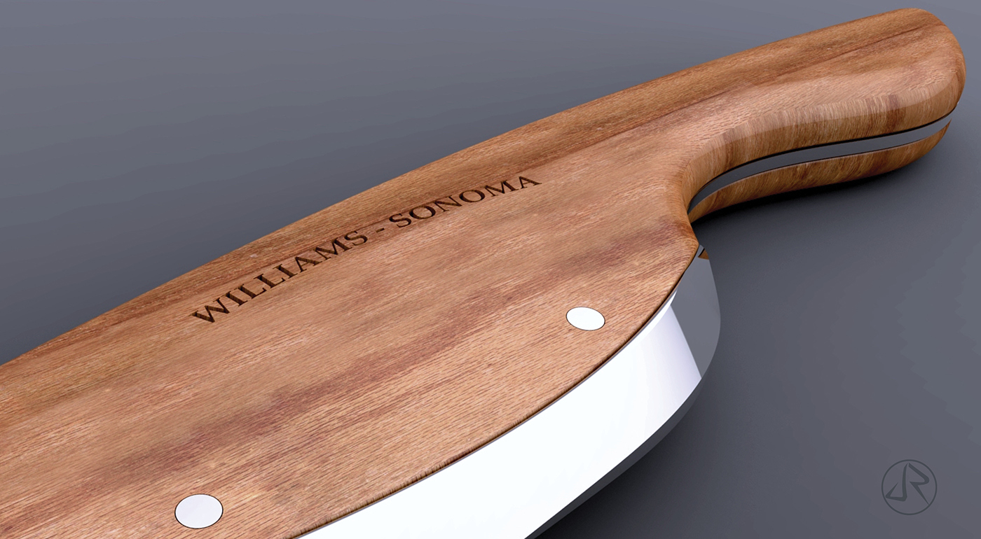 Williams-Sonoma，knife，shovel，black，wood，industrial design，product design，