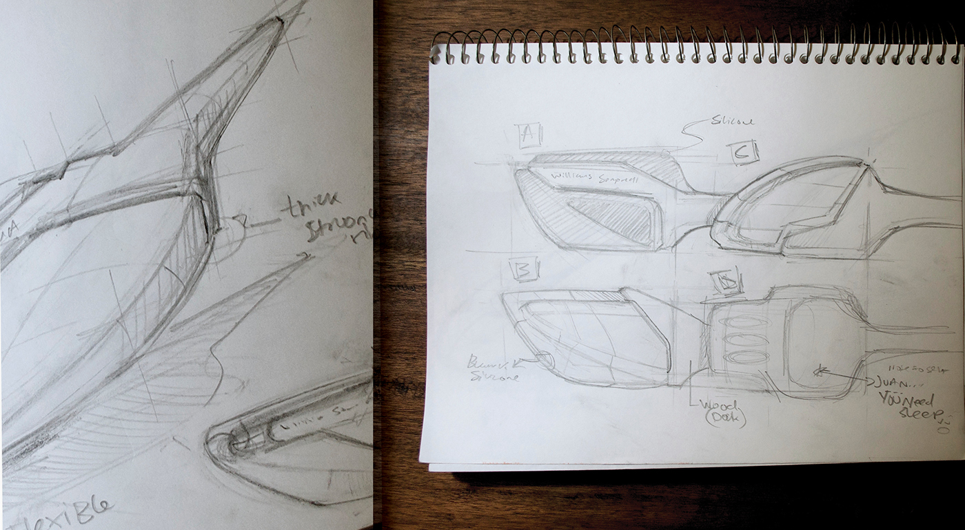 Williams-Sonoma，knife，shovel，black，wood，industrial design，product design，