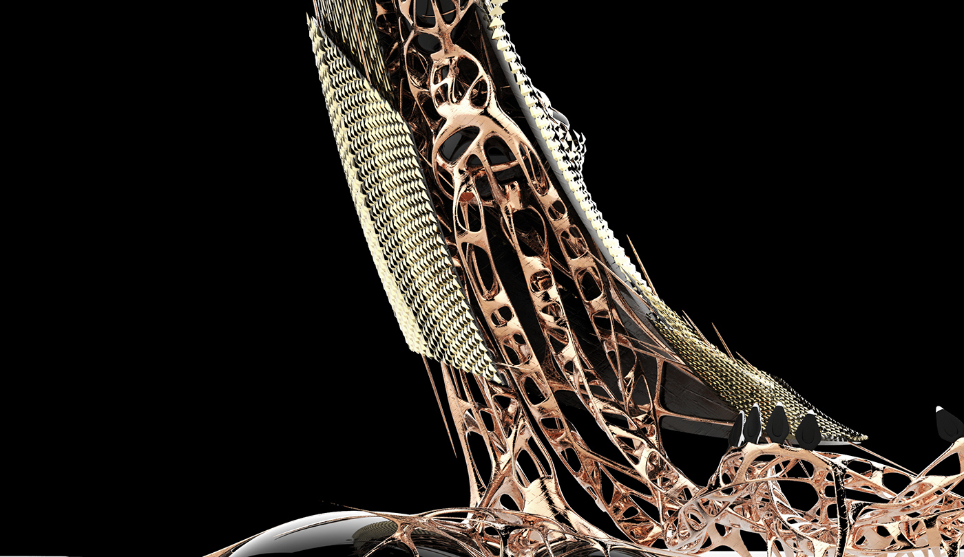 moonscape，Architectural design，Expansion structure，Dependent growth，Futurism，