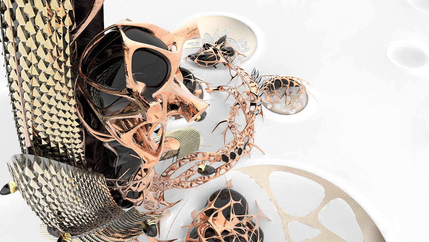 moonscape，Architectural design，Expansion structure，Dependent growth，Futurism，