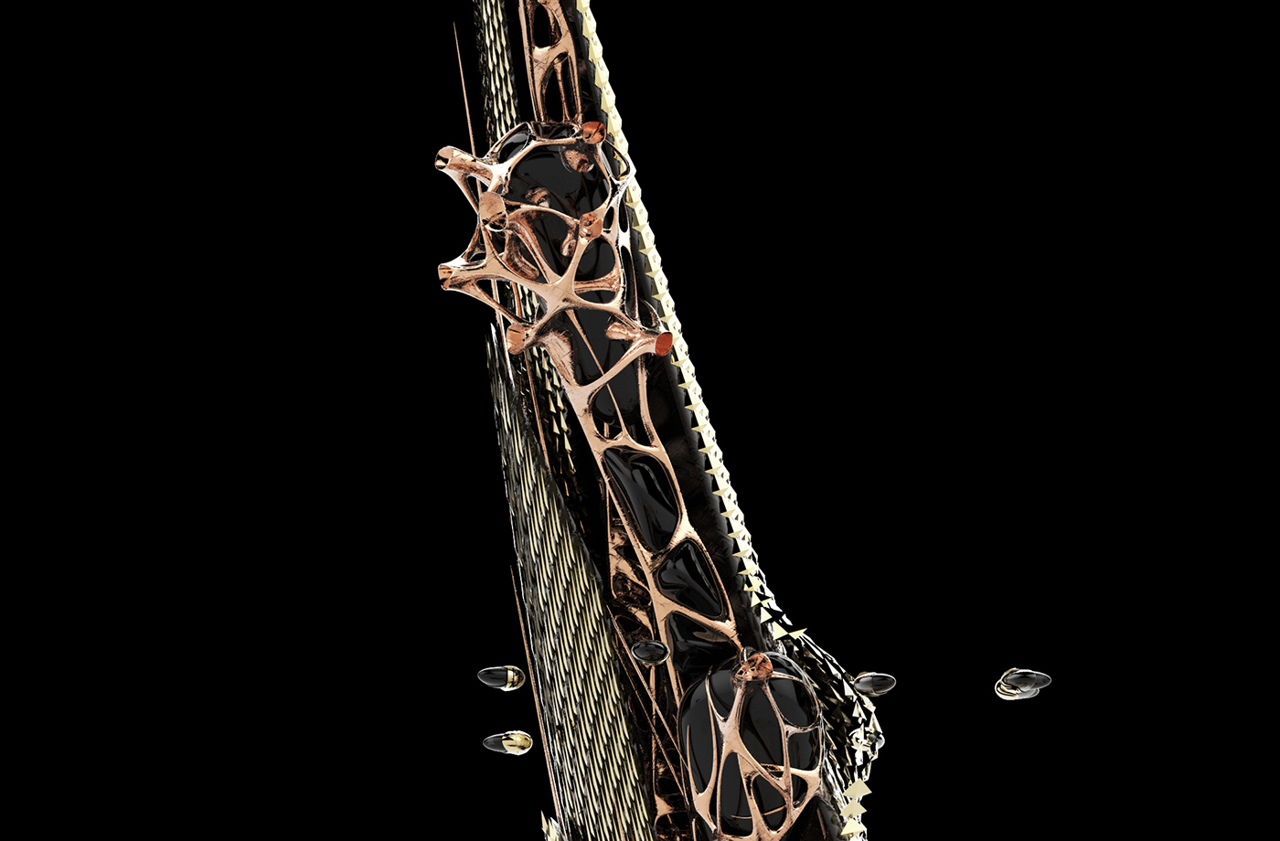 moonscape，Architectural design，Expansion structure，Dependent growth，Futurism，