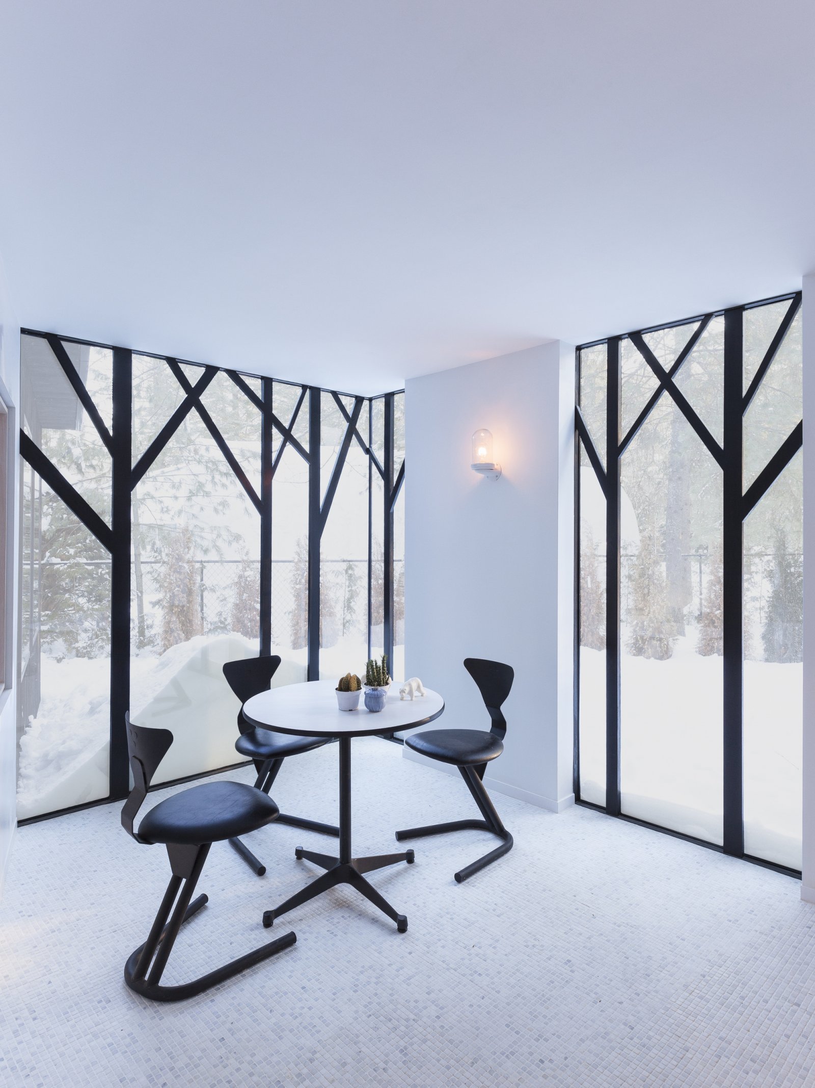 Log，Lake Cottage，Minimalist design ，house，Ufie，