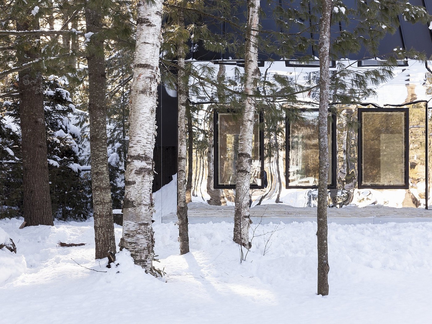 Log，Lake Cottage，Minimalist design ，house，Ufie，