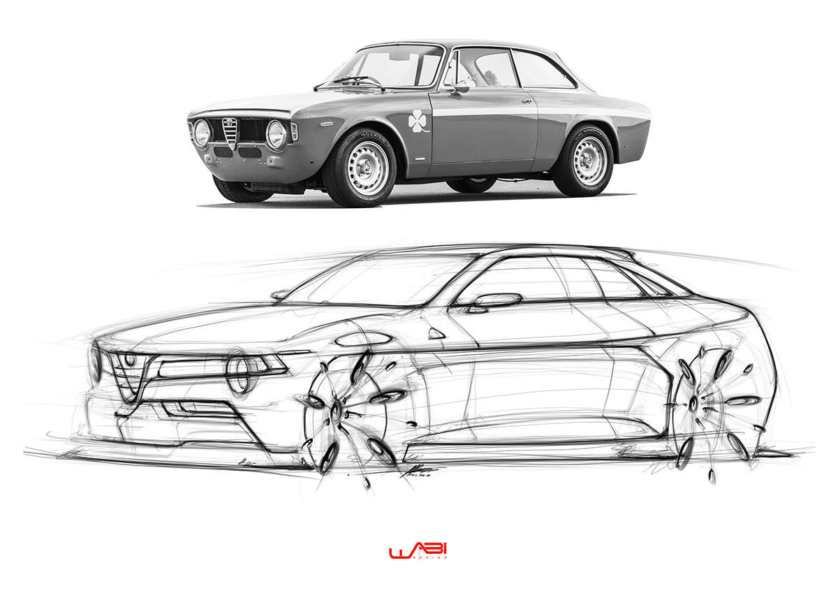 汽车手绘及快速渲染作品选