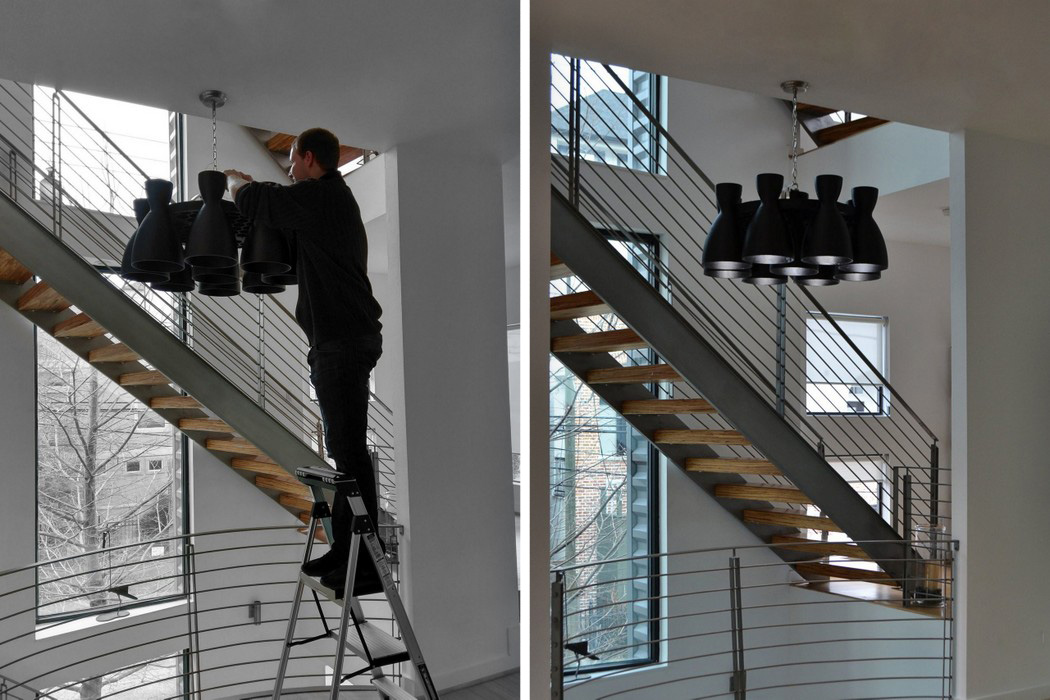 product design，industrial design，black，bionics，a chandelier，