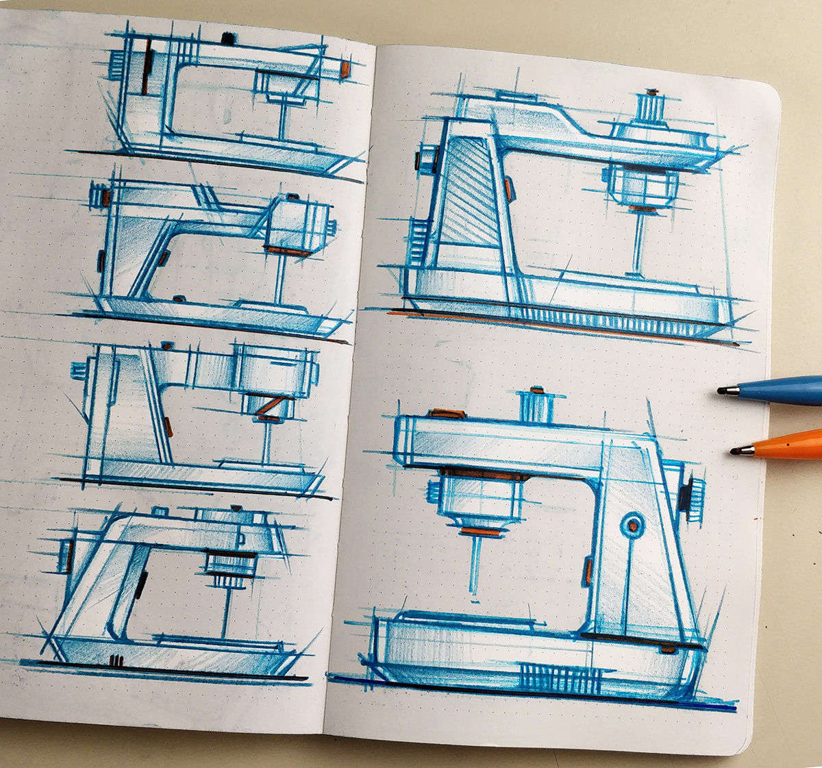 product design，manuscript，Hand drawn，industrial design，