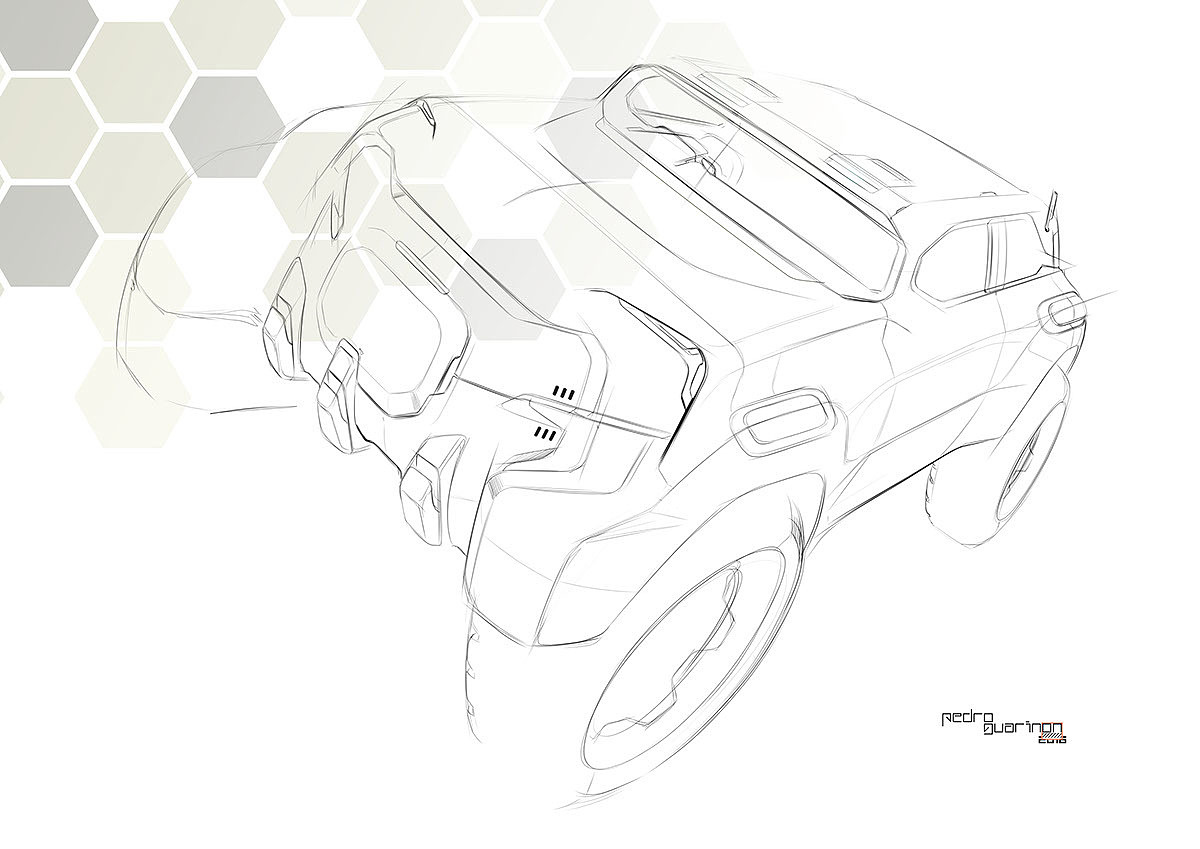 Automatic design，Military sketch，Step details，Automotive power，sketch，